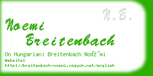 noemi breitenbach business card